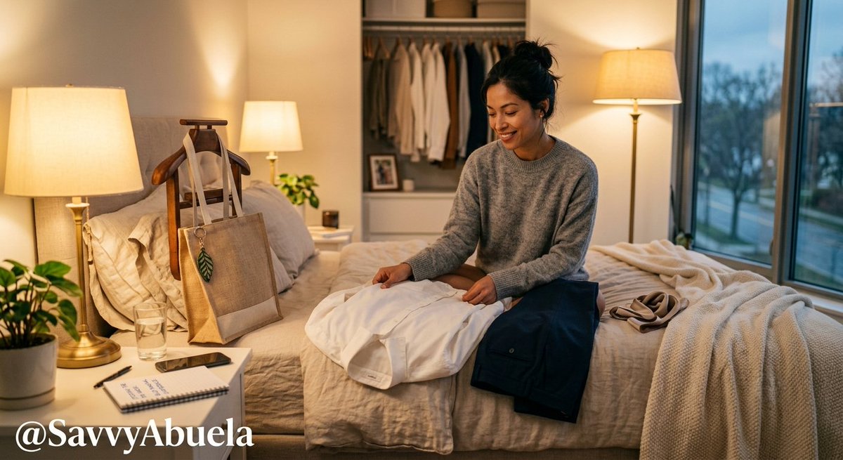 SavvyAbuela's tweet photo. How you end your Sunday
is how you start your Monday.
Wind down with intention tonight.
Tomorrow will thank you.
#SundayRoutine #IntentionalLiving
👵✨🏗️ https://t.co/eyWo6bo3jj