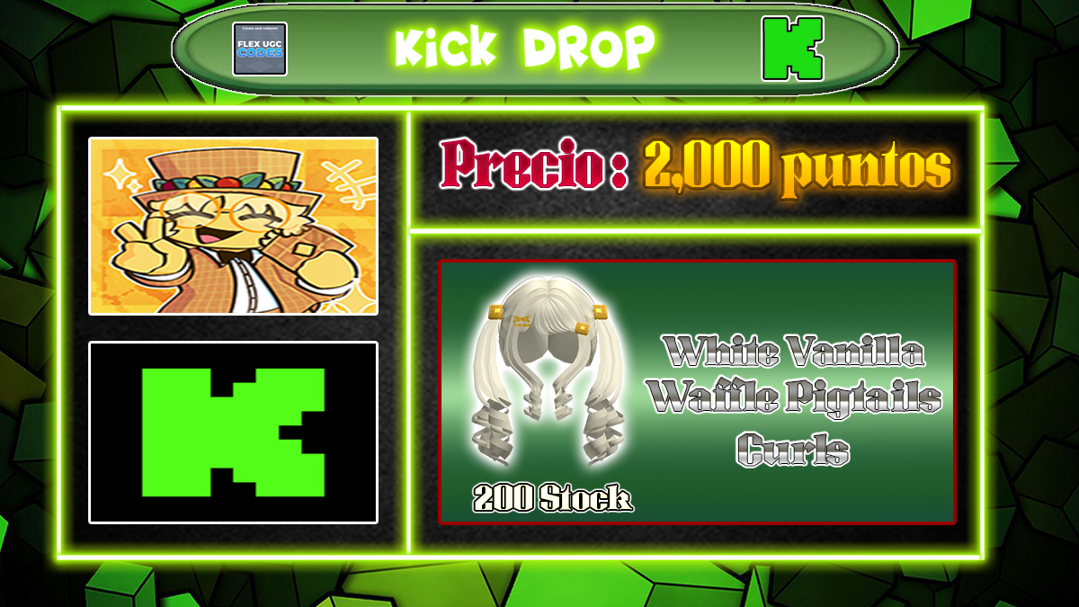 UgcNoticias_'s tweet photo. 🌐 Kick Drop 🌐

⚈ Juego : Flex UGC Codes 📟

https://t.co/8R51cCbWjJ

📈 Stock : 200

📝 Mision : Obtenlo por 2,000 puntos de canal del stream de Waffletrades

➤https://t.co/rP5AY4scIu
➤https://t.co/ZQb4Ej0H1e https://t.co/b36Uxu0gRZ