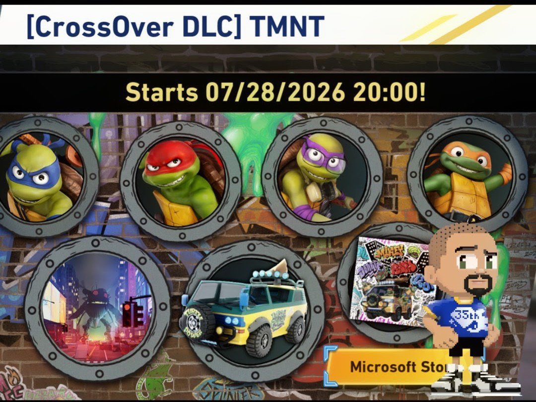FlexG7games's tweet photo. #SonicRacingCrossWorlds 🏁 X #TMNT 🐢 Drops Tonight 8 PM Eastern and 5 PM Pacific https://t.co/QDXlzUxyfn