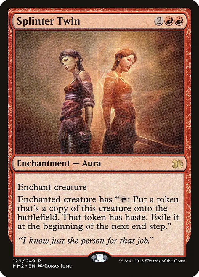 TogoresMTG's tweet photo. Are you saying Gruul Splinter Twin is a deck? https://t.co/XrC4WYPRI6