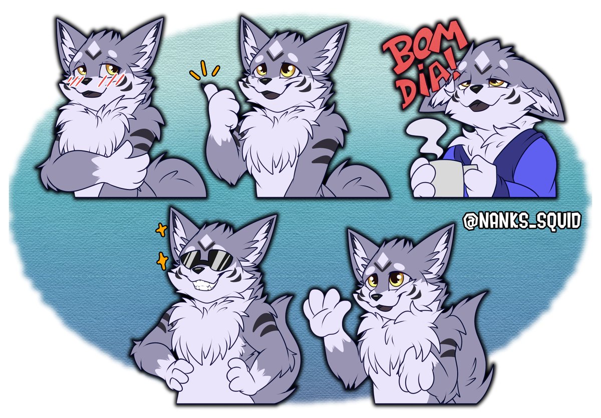 Nanks_Squid's tweet photo. Stickers for Marco (Telegram) 

#furryart https://t.co/2LbzGqSqkp