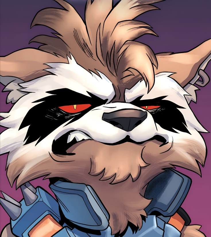 htheraccoon's tweet photo. Pannels we're Rocket Raccoon looks very handsome https://t.co/8yFH3Xxqeg