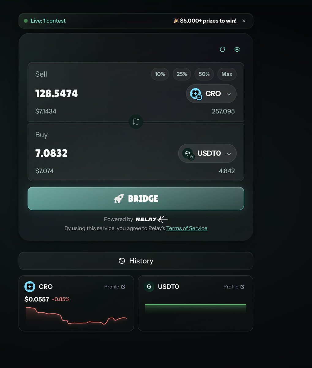 axldefi's tweet photo. Did you know you can trade multi-chain on https://t.co/MMJJ9yXc5a as well? 

We route your trade through multiple providers to find the best outcome for you! 

Using: @RelayProtocol @deBridgeFdn @lifiprotocol and soon @StargateFinance 

So we can offer the best service for your bridging needs!