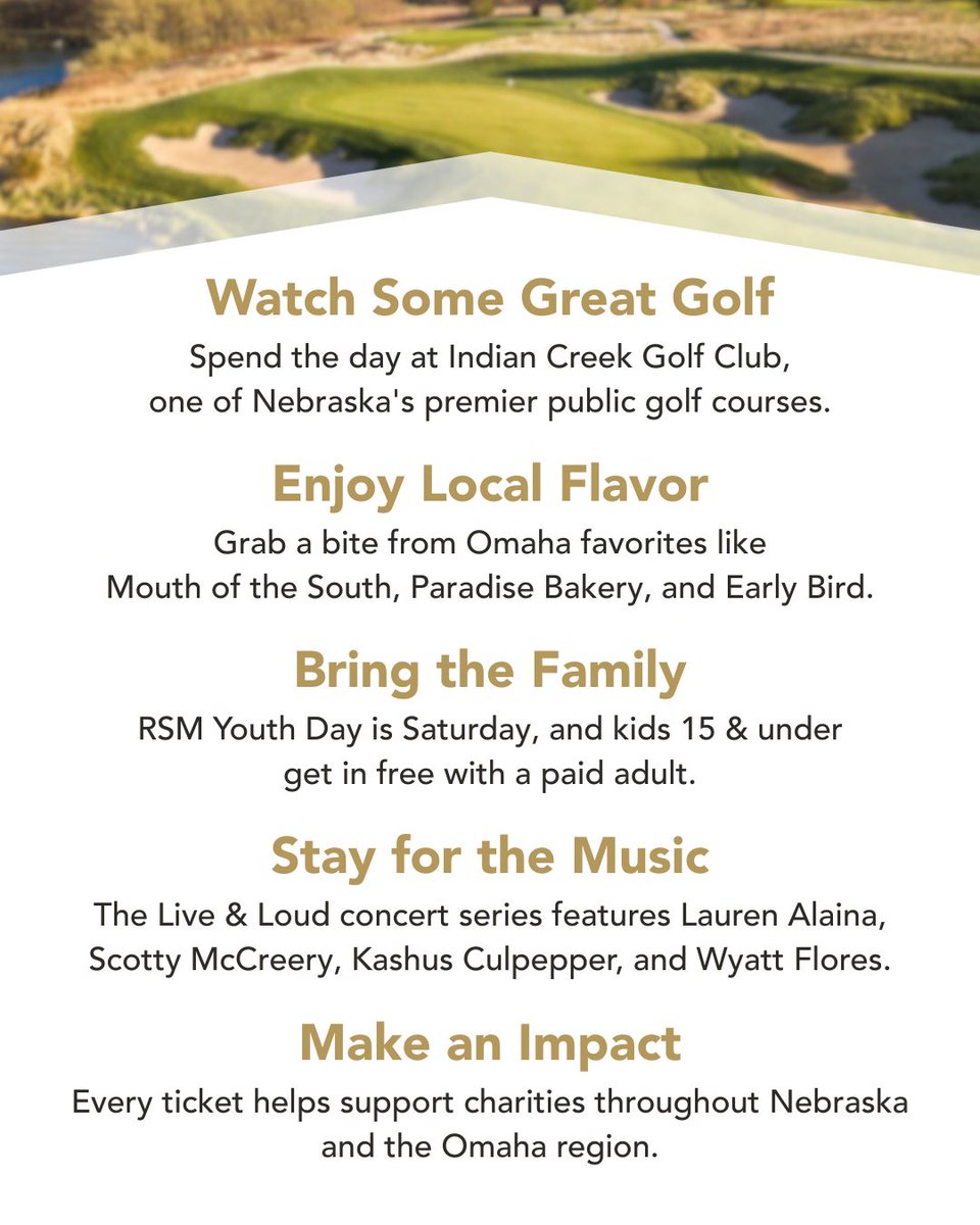 pinnbank's tweet photo. Looking for something fun to do next week? The Pinnacle Bank Championship is calling!

Take a peek to see why there's something for everyone at this year's tournament. See you August 6-9!

Learn more: https://t.co/bMbkU1cP6B https://t.co/Y66OJLIghu