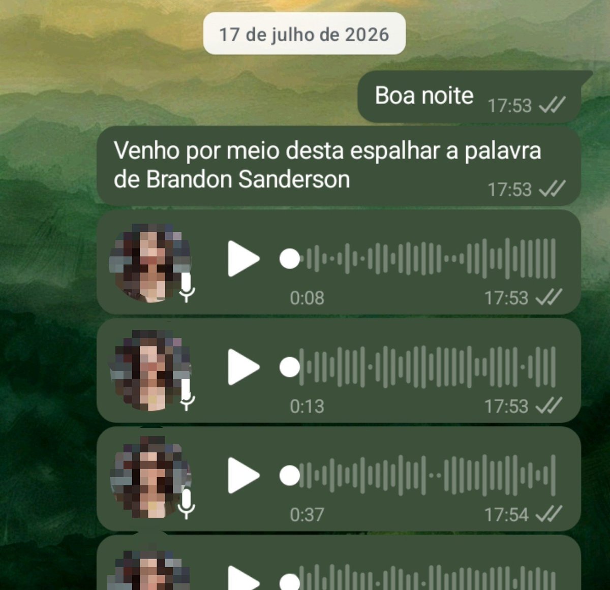 xriorsoncore's tweet photo. Se depender de mim até ano que vem toda a população brasileira já leu Mistborn https://t.co/2vHoLzaFJK