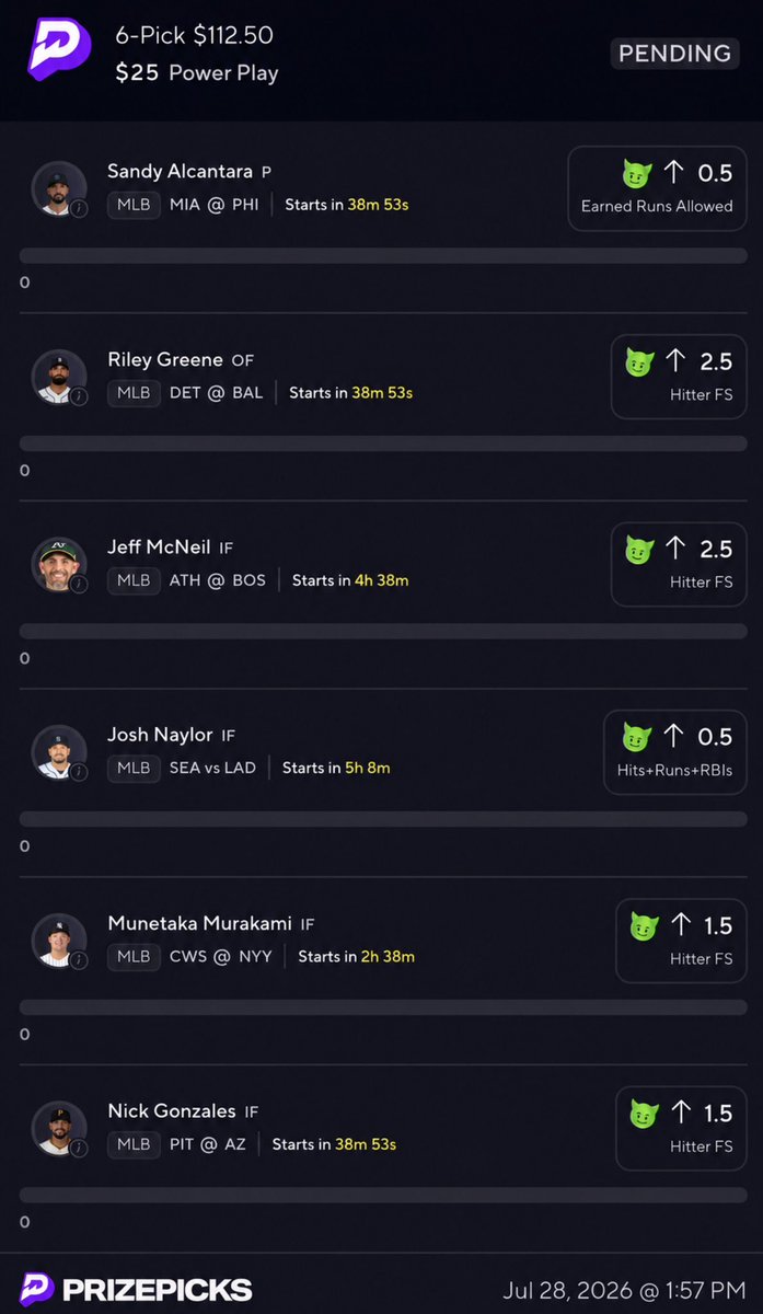 goblinlocksz's tweet photo. 🍀4.5x

Goblin get back for wake n cash 

💚=Tailing 

📊@PropsEdge 

⬇️LINK IN COMMENTS l⬇️

#Killem #Goblingang #Prizepicks https://t.co/tTdfil8V5E