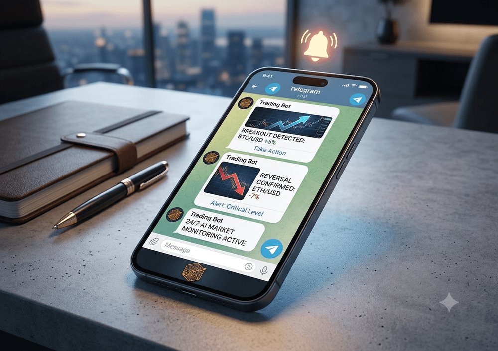 Crypto_AiTrader's tweet photo. Get instant, actionable market alerts sent directly to your Telegram. Never miss a breakout or a reversal again. The bot works 24/7 so you don't have to. 📲🔔

Try the Telegram Bot today:

#CryptoAlerts #Bitcoin https://t.co/3Y09UeahQa