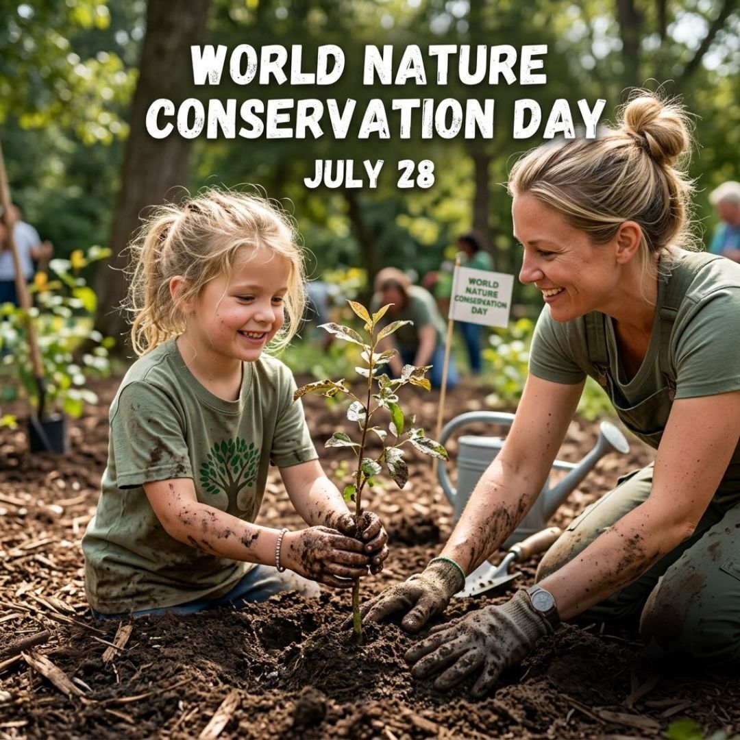 MrRookTalk's tweet photo. Happy World Nature Conservation Day! 
Observed on July 28, this day highlights the urgent need to protect our planet's delicate ecosystems. 

#WorldNatureConservationDay #ProtectOurPlanet #EcoFriendly #SaveTheEarth #GenZForNature #IUCN https://t.co/5qVWFieyHW