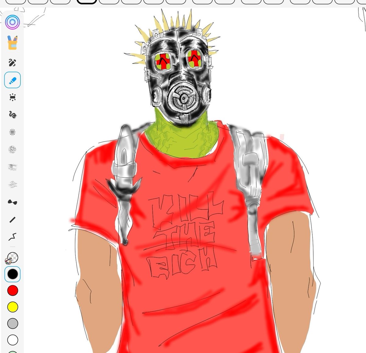 g1rlyboy's tweet photo. Practicing drawing his stupid helmet #caiman https://t.co/7AQDJY70yg