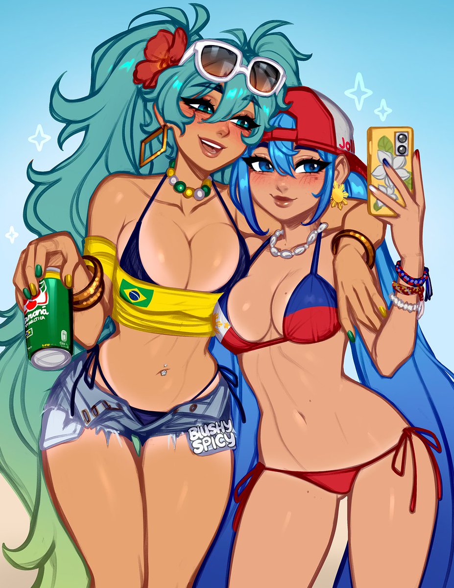 hothot_spicy's tweet photo. Drew Brazilian Miku and Filipina Miku https://t.co/BohkNInFeQ