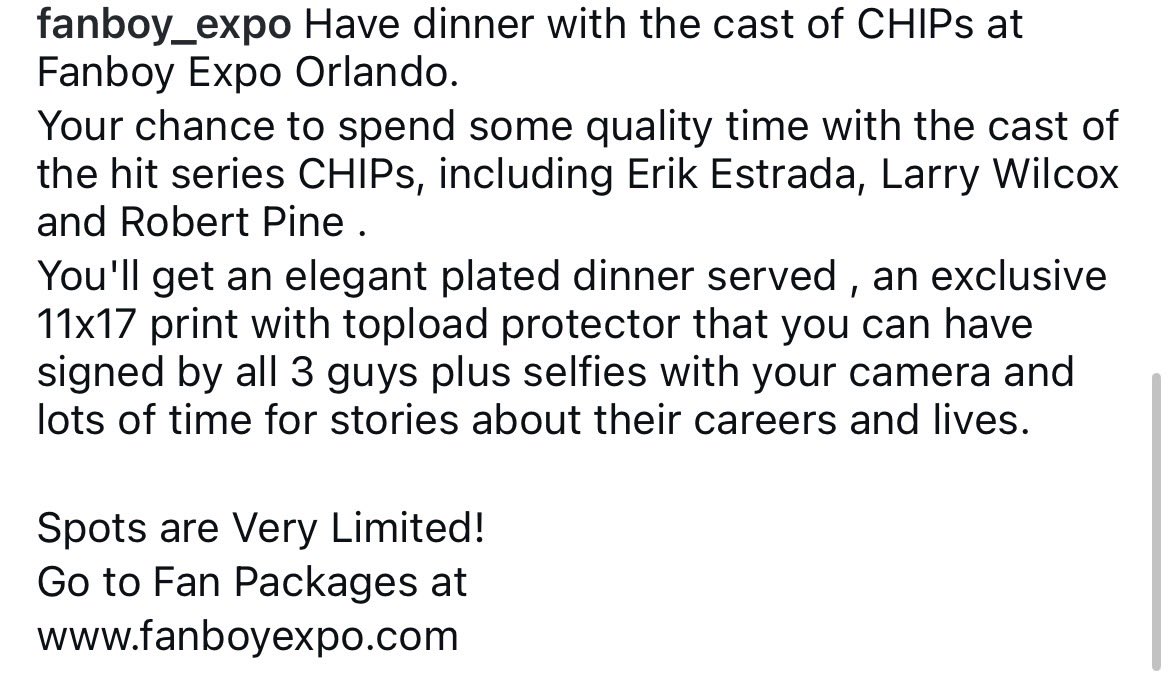 LarryW_news's tweet photo. 🚨 HEY FANS! This is a great opportunity, but spots are very limited. Details at https://t.co/Dq8EMLeUct #FanboyExpoOrlando2026 #OrlandoFL #LarryDWilcox #RobertPine #ErikEstrada @LarryDWilcox @FanboyExpo https://t.co/cgKFJFivDW