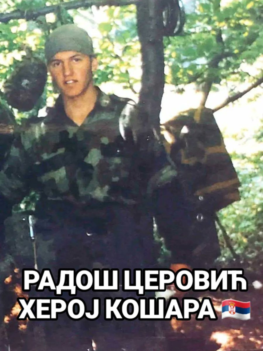 Van_Copora's tweet photo. Radoš Cerović je imao tek 20 godina kad se vinuo u večnost. 
Dok se hulja useljavao u stan. 

Kad se gine, nisu mladi, a kad se odlučuje o tome u kakvoj zemlji žele da žive, jesu. 

Za hulju znamo da je birao zavese.
Znamo i za Vesića. 
Gde su tada bili 
Dragan Đilas tada 32 godine biznis
Miki Aleksić 21 godina školica
Ćuta - ugostitelj (iako je služio vojsku)
Miloš Francuz- 23 godine u Parizu student
Đile Vlah, svi znate
R.Lazović 19 god, niđe
Goran Ješić, 25 god smrdeo
Bojan Pajtić, 29 godina, smrdeo
Dragan Vučićević, 26 godina, smrdeo po redakcijama.

I sad bi ološi da brane nešto deci. 
Opet bi da im uskrate pravo na sutra iz svoje fotelje.
Neće da može! 
Mladost će pobediti.