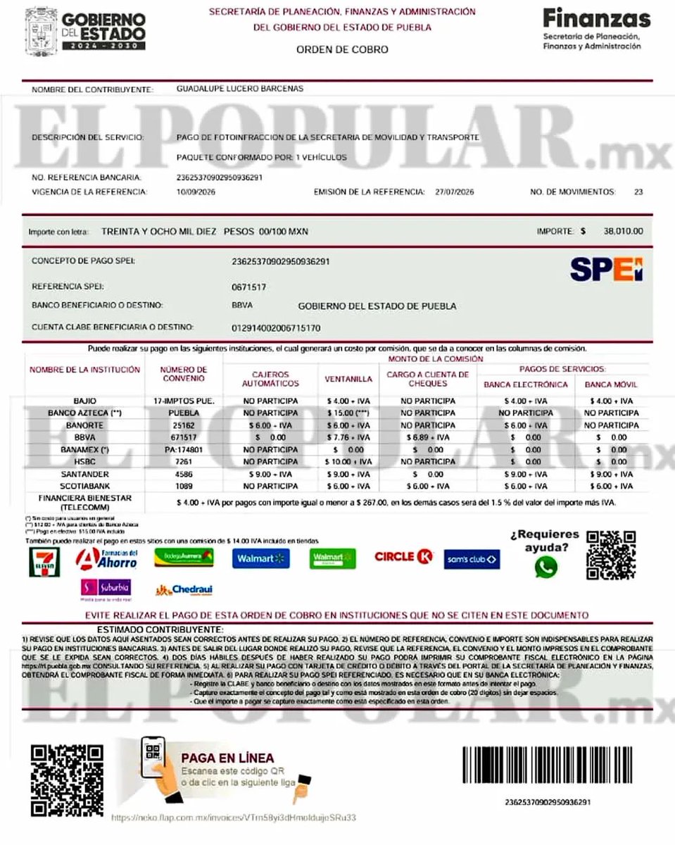 Caro__Fdz's tweet photo. 🔴 ¿Cuántas más, 
Guadalupe Bárcenas?

¿Cuántas más?

En solo 30 días, la alcaldesa de #Acatlán de Osorio impuso un nuevo récord: 

38 mil pesos en fotomultas a bordo de su camioneta de lujo

Para la “autoridad”, los límites de velocidad y las reglas parecen ser letra muerta

👉🏼 La nota de Carlos Moreno (@Sega_Genesis___)

https://t.co/DRw8QMJNjt
