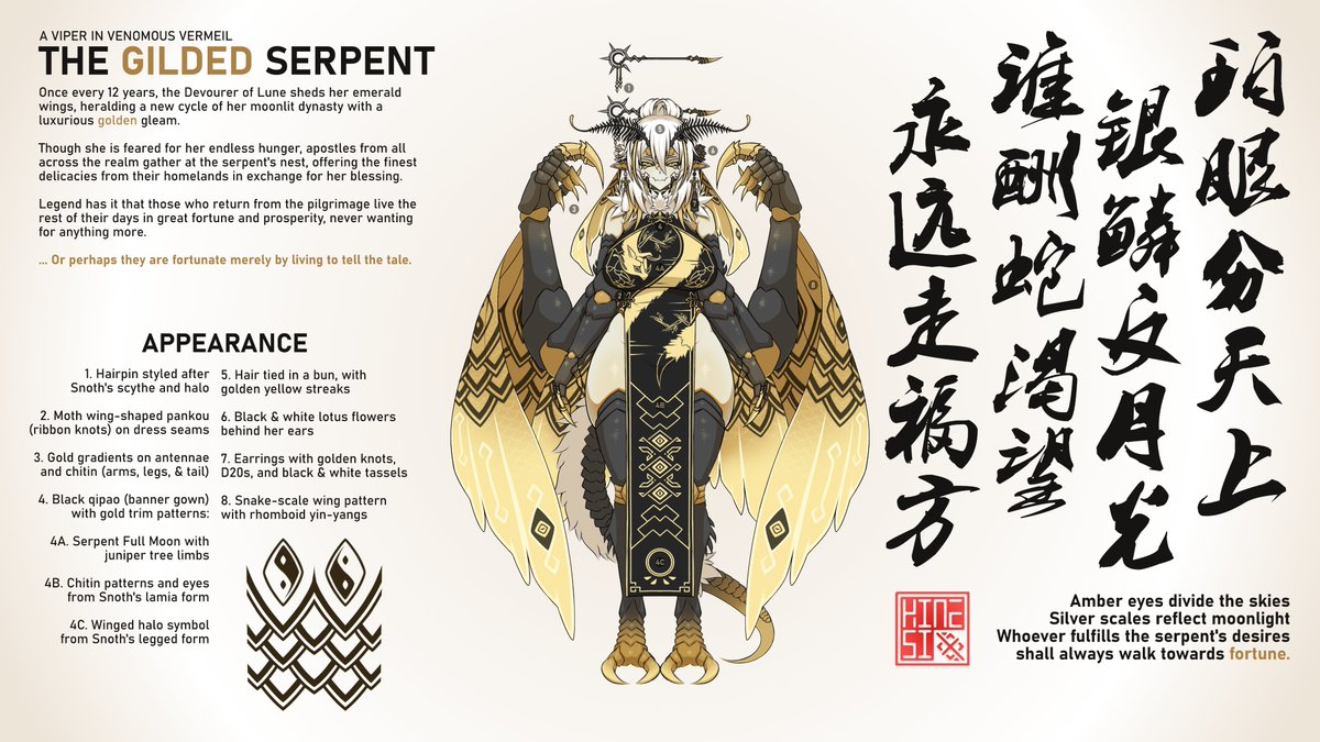 xKindredKinesis's tweet photo. A Viper in Venomous Vermeil - The Gilded Serpent

#JunipArt https://t.co/B8WdQzD8XZ