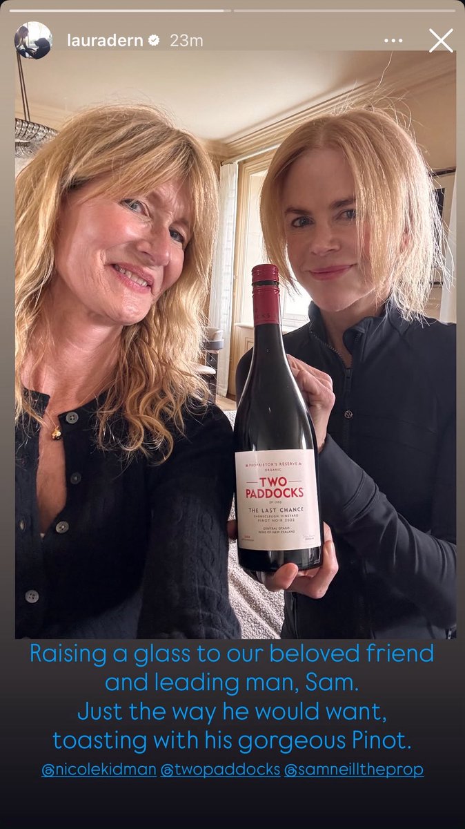 DocOldFossil's tweet photo. laura and nicole raising a glass of two paddocks in honor of sam i'm crying 🥹 https://t.co/r4yxNuhv6t