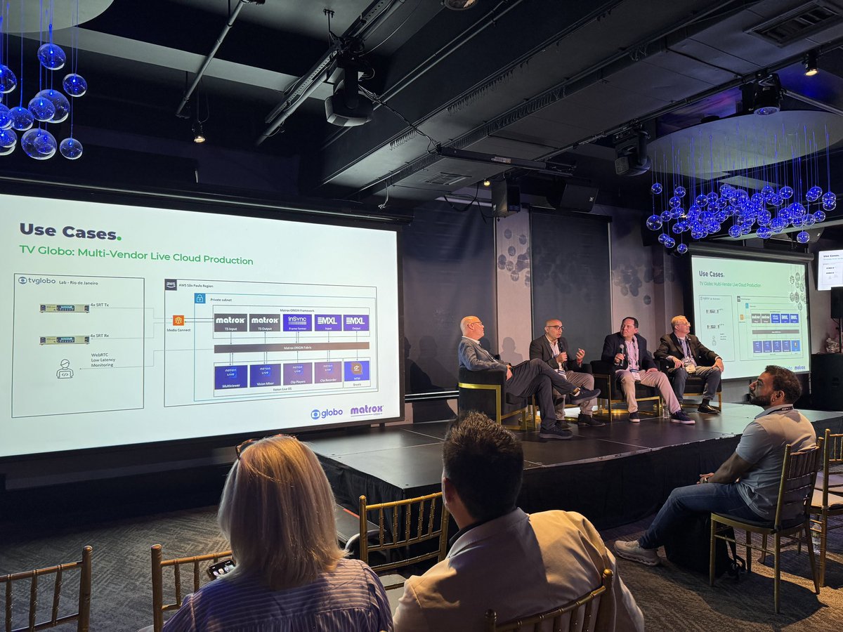 MatroxVideo's tweet photo. Every production is different. Shouldn’t the infrastructure behind it be just as adaptable?

At today’s SVG Cloud &amp; Content Workflows Summit, the conversation focused on how DMF and MXL are helping shape more flexible, software-defined media infrastructures. https://t.co/iWLU7mKjoS