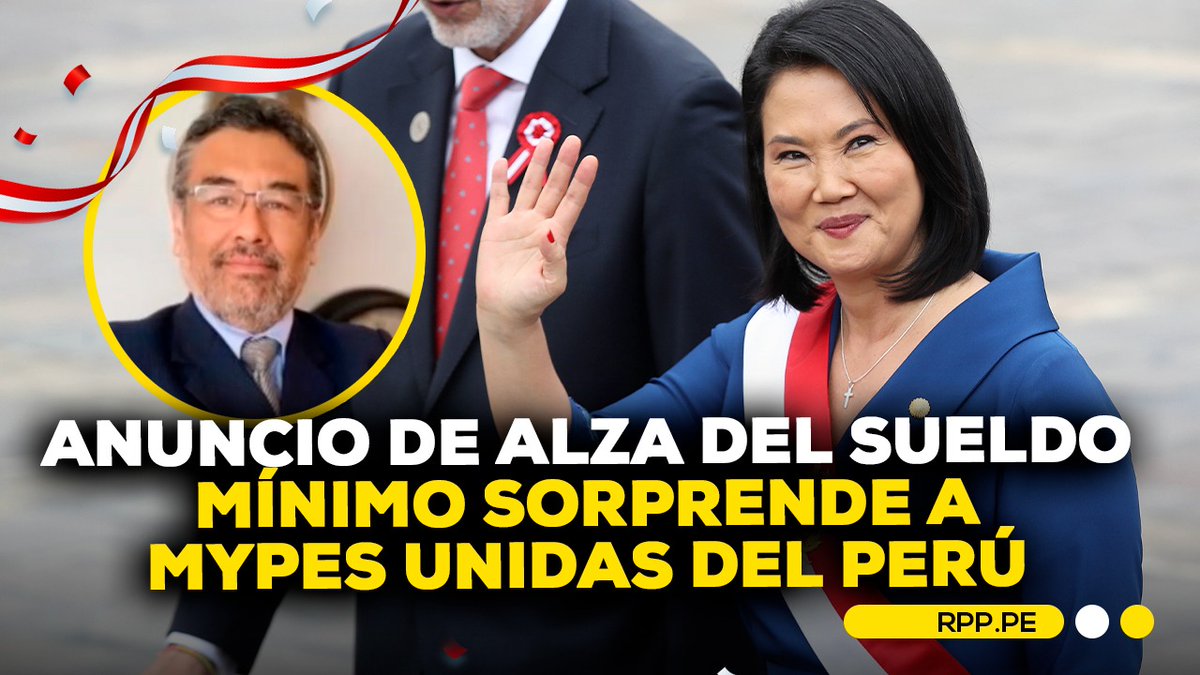 RPPNoticias's tweet photo. Daniel Hermoza, director de Mypes Unidas del Perú, se pronunció sobre el anuncio de la presidenta Keiko Fujimori de incrementar la remuneración mínima y otorgar un bono a las micro y pequeñas empresas (mypes). Señaló que la medida los tomó por sorpresa, ya que existen otros asuntos prioritarios para el sector, aunque indicó que esperarán las precisiones del Gobierno.

👉https://t.co/WtU2GCmacs
#FiestasPatriasXRPP