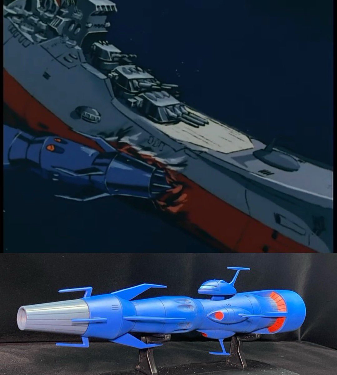 seiji2631's tweet photo. #宇宙戦艦ヤマト 

デスラー艦は捕鯨王国日本が生み出したスーパー兵器だった。 https://t.co/sC7YpbDkWL
