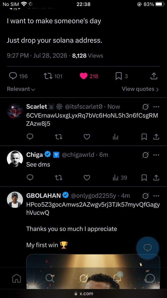 itsfscarlet0's tweet photo. @dumexlyffstyle 6CVErnawUsxgLyxRq7bVc6HoNL5h3n6fCsgRMZAzw8j5
@dumexlyffstyle Pls win 🏆 https://t.co/JixriCYX2n