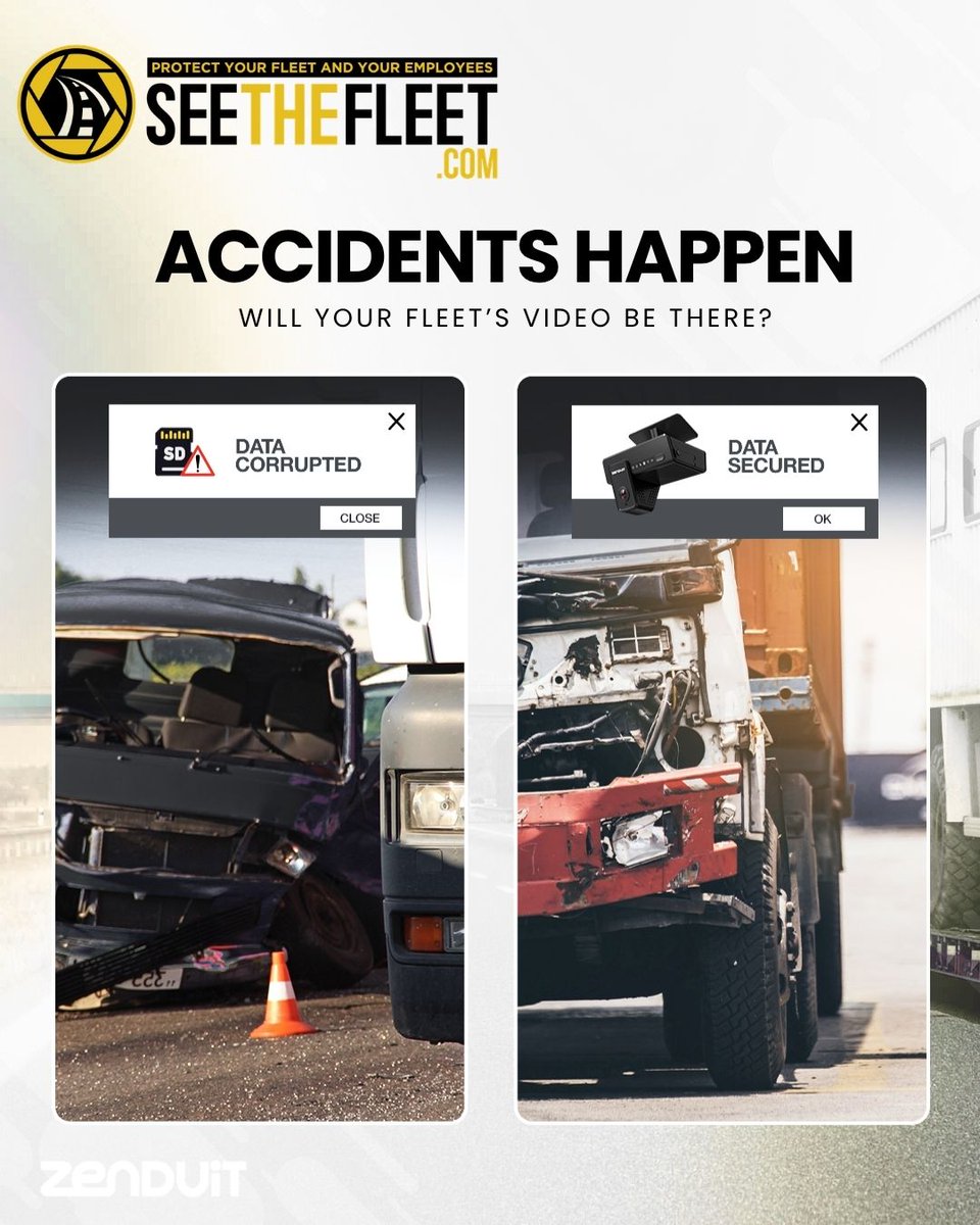 seethefleet's tweet photo. Accidents happen. Will your video be there when you need it?
Reliable video can protect drivers, simplify claims, and provide the evidence when it matters most.

📞 (877) 720-3492
🌐 https://t.co/wjaIQG0Ajn

#FleetSafety #DashCam #FleetManagement #VideoTelematics #SeeTheFleet https://t.co/qScsaixE7j