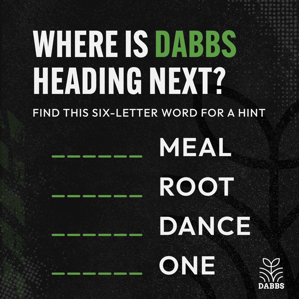 dabbsdispoms's tweet photo. A new DABBS sign is going up somewhere in Mississippi this week 👀

Fill in the blanks for a hint. 

Did we make it too easy, or do you need one more?

#ForThePatients #DABBS #Mississippi #VeteranOwned https://t.co/ndd3hEjw5e
