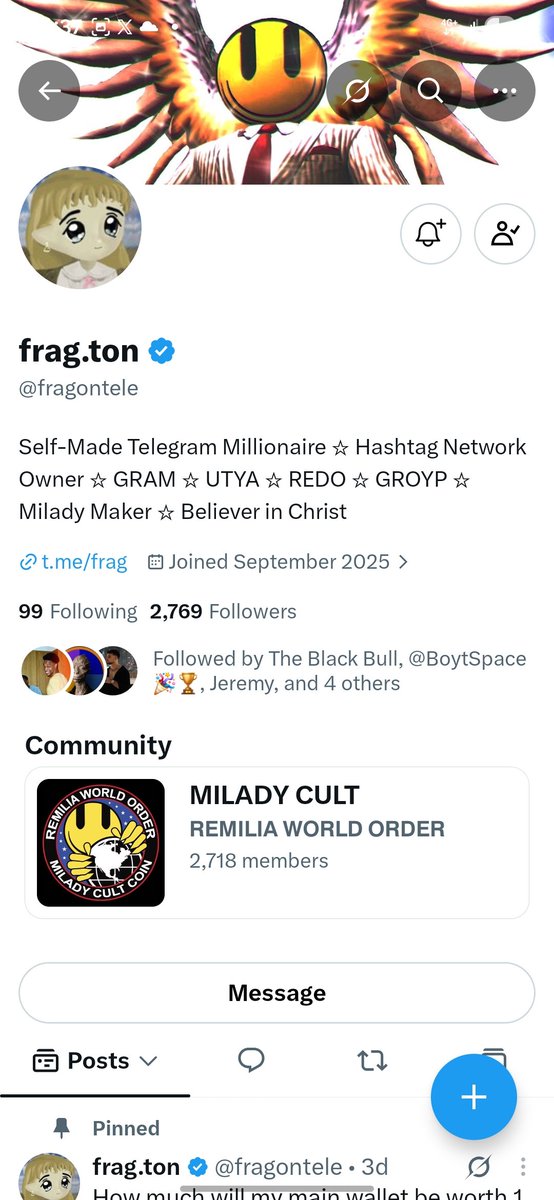 Bankrupt_szn's tweet photo. @JakeGagain @fragontele @plugontele @ton_blockchain @TonUtyacoin Staying fully locked in and supporting every single move sets the ultimate stage for success. ✅️

 Bringing massive energy alongside @BobbyBNB1 , @JstNil , and @angeliiqka

to appreciate @JakeGagain creates the best momentum for a huge win. https://t.co/wnXTFmAAg1