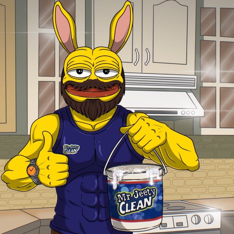jeeteroo's tweet photo. Mr. Jeety Clean reporting for duty 🧹💪

Scrubbing the FUD.

Polishing the charts.

Making every bag sparkle.

$JEET The Light That Never Fades ⚡ https://t.co/uXm4aXcAXM