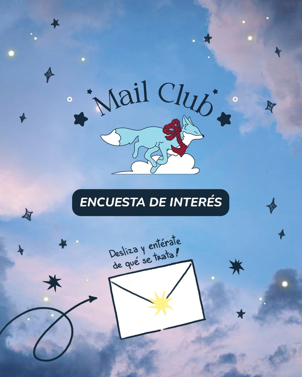 gramckode's tweet photo. Hola chicos ✨

Hace un tiempo que la idea de abrir mi propio Mail club ha estado revoloteando en mi cabeza y por fin he encontrado como darle forma. Ahora sólo me hace falta saber sus opiniones!

Si estás interesado, por favor rellena la encuesta de interés en el linktree + https://t.co/kREY0JQPEP