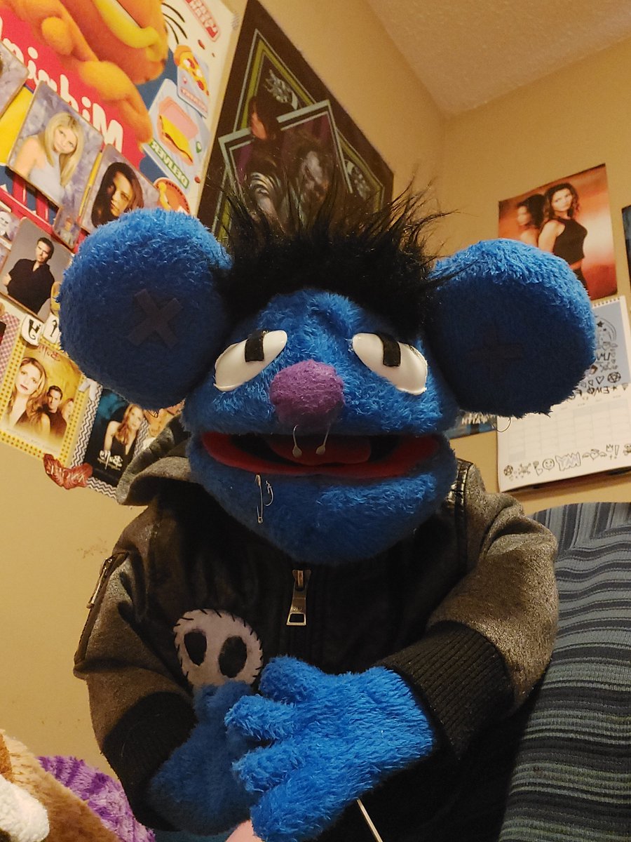 amazingbuffy's tweet photo. @wembleyzzz AWWWW I LOVE HER SHES SO CUTEEE I've made three hand puppets so far catniss, Troy, and BUFFY!!!! https://t.co/y8lBjrFZry