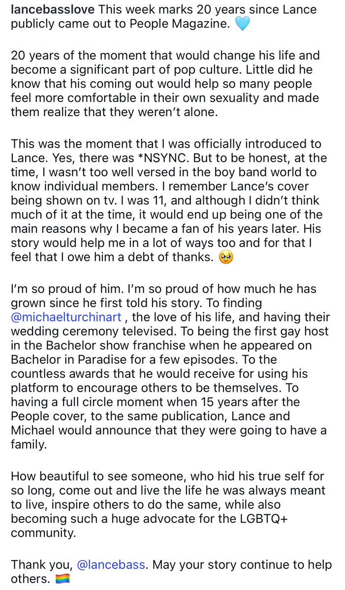LanceBassLove's tweet photo. To Lance Bass, on the 20th anniversary of his People magazine cover. 🩵 https://t.co/wRcbzNvge6
