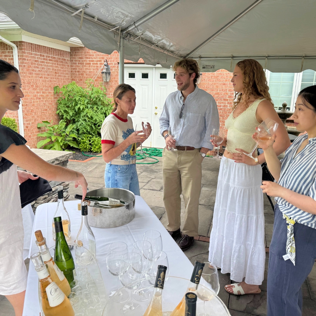 UB_Neurosurgery's tweet photo. Annual resident summer wine tasting with our chairman, @EladLevyMD . Elena, Genevieve, &amp; Eric of Angeline’s did a phenomenal job educating us on wines from the south of France. Camaraderie, team bonding, &amp; education outside of traditional confines—that’s what makes UBNS special! https://t.co/QYwyUBWcu9