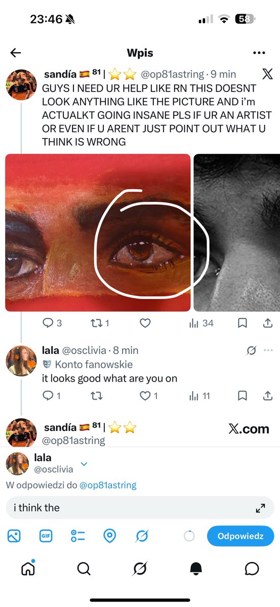 osclivia's tweet photo. @op81astring i think the eye is a bit more ↔️ when it should be more ↕️ and on the picture the pupil ? is more big https://t.co/aq56iUMHI6