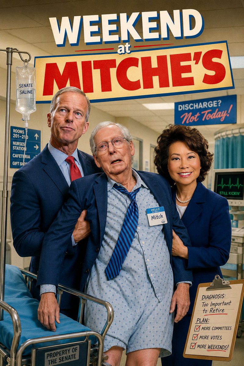 breakingbrandme's tweet photo. BREAKING: “Weekend at Mitche’s” test screenings are going great. Critics are calling it “heartwarming,” “confusing,” and “still somehow in leadership.” #MitchMcConnell #JohnThune #saveamericaact
@Cheering4Change I think I found him #AndyBeshear #Kentucky #StateSenate https://t.co/a592zJ6o1S