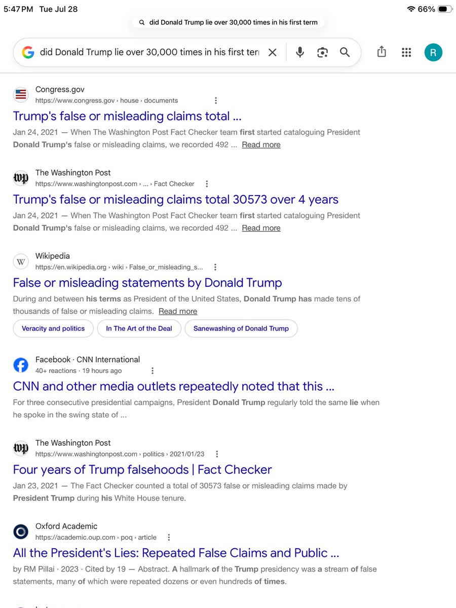 Buff26Lombard's tweet photo. @JVRConsulting @MelGibso1 Don’t trust the Washington Post? No problem there’s plenty of other sources that confirm Donald Trump is full of shit. https://t.co/nmX4uM3ybA