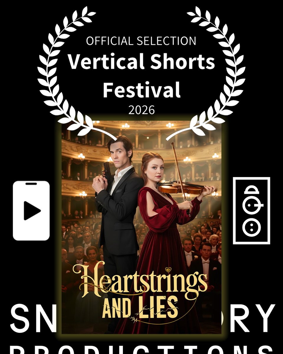 SnowStoryMedia's tweet photo. Heartstrings and Lies is an Official Selection at Vertical Shorts Festival 2026 !!!

HUGE thanks to the wonderful people at @VerticalShortsFestival for considering this title. Everyone worked so hard on this one to bring an original story to life on the vertical screen.

Writer/Director: Kristen Brancaccio @kristensreality 
Cast: Katie Leszynski @katieleszynski Kalond Irlanda @kalond_irlanda Monique Parent @moniqueparent Evan Lee Camacho @evancamachoofficial
DP: Ian Dooley @ian_dooley

#snowstory #heartstringsandlies #vertical #microdrama #verticalshortsfestival #vsf