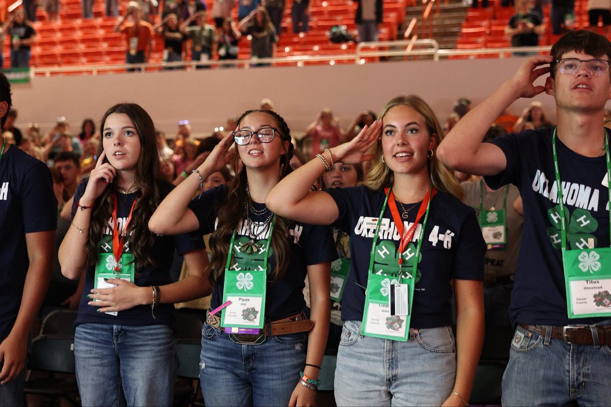 JaysonLusk's tweet photo. Another State 4-H Roundup is in the books — a great week, full of energy and enthusiasm! It’s inspiring to see how these driven 4-H’ers are making a difference in their communities through leadership, service and hard work. 🍀 https://t.co/t27j89adjm