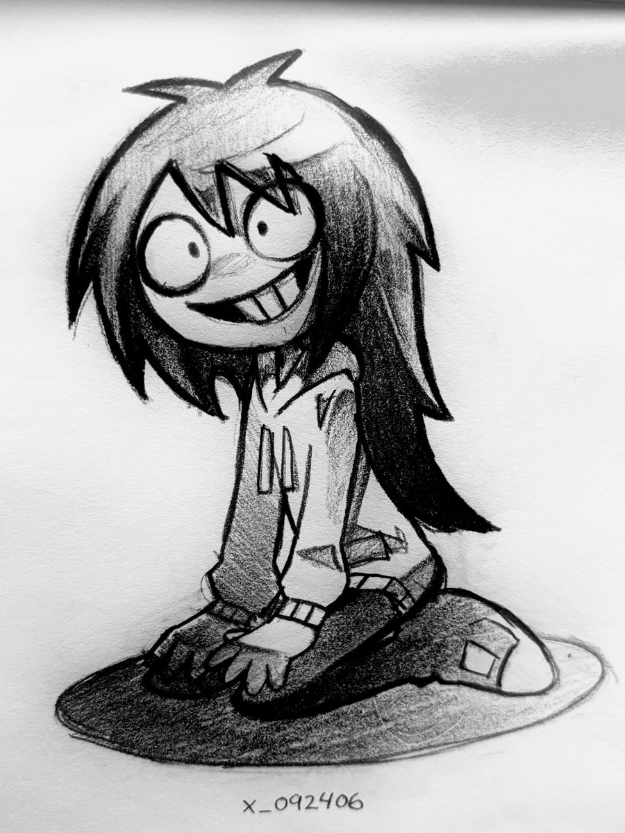 x_092406's tweet photo. Jeff doodle from last night https://t.co/X9SHakVY0l