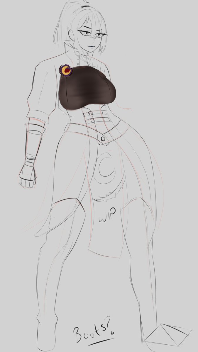 GhoomiDrop's tweet photo. Been doodling, but I haven't learned how to render well, so for now. I will stop here, till i feel the motivation to finish it, what do you guys think? https://t.co/CShlBGosc5