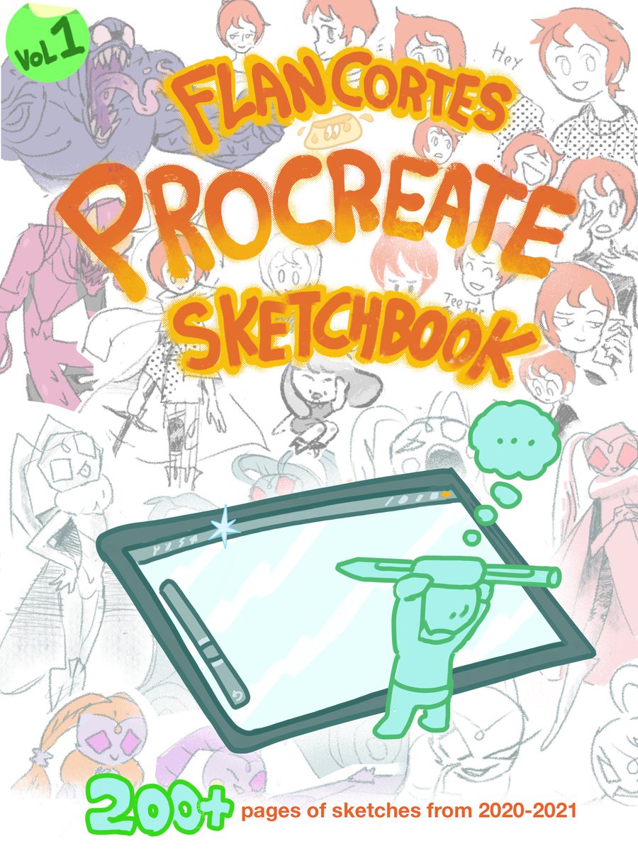 FlanCortes's tweet photo. My new sketchbook pdf is live on kofi: 230 pages of sketches from 2020-2021!
(🔗 below &amp; in my bio) https://t.co/J1VOPWz0XS