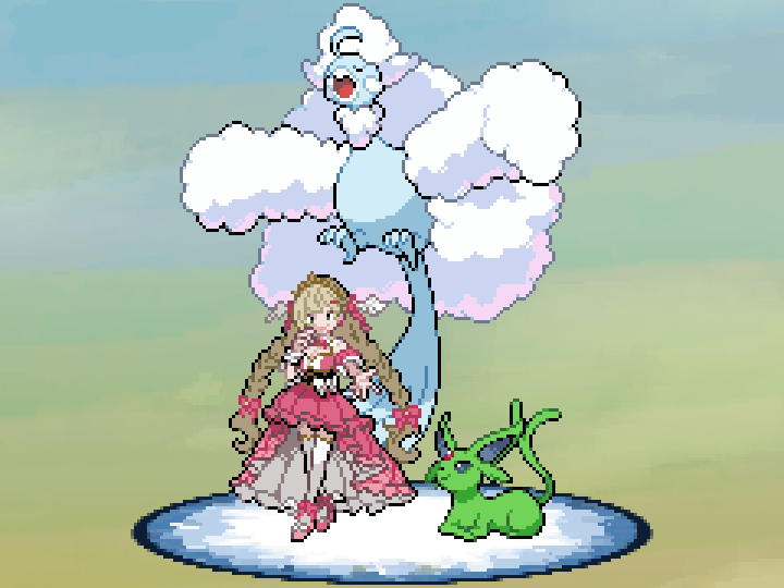 BwingSam's tweet photo. Val is ready to battle with her flying marshmallow and alien cat!

#vallustration
[🎨@/gopokenohito ] https://t.co/QxlJQIkrWX