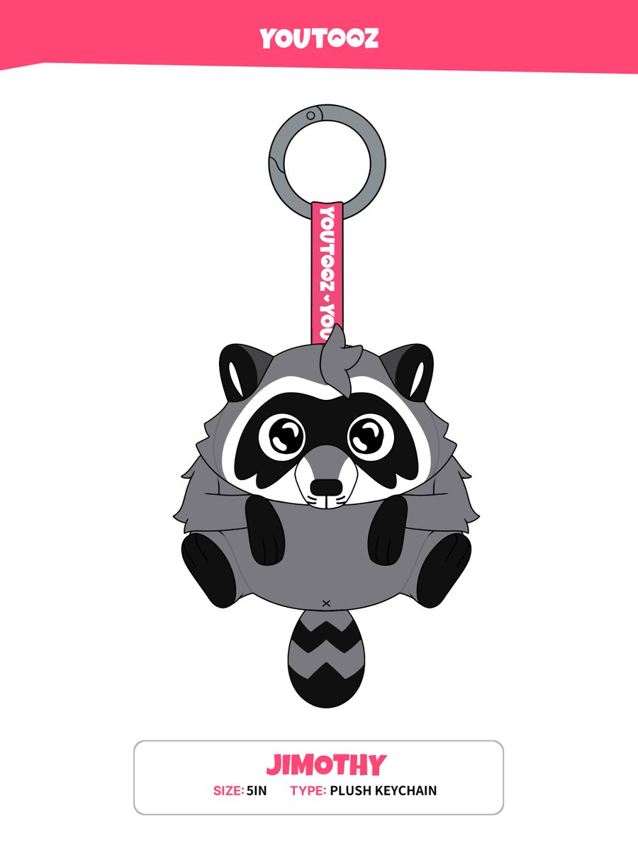 youtooz's tweet photo. JIMOTHY deserves more plushies 🦝 and it is still up to you! 

200 votes = we'll make him heavy or wearable 👇 or both https://t.co/Qjalk4J6O9