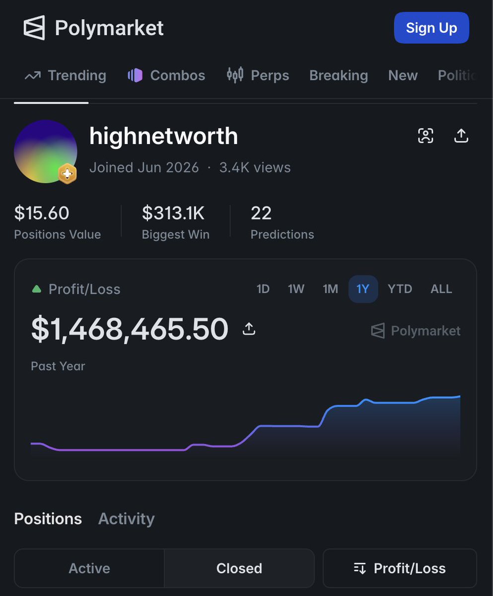 parlex_exe's tweet photo. THIS QUANT MADE $1,468,465 ON POLYMARKET

Most quant desks still run normal distributions on returns. 

Two knobs (mean and variance), done. 

Market never signed the contract.

Real tails are fat. Skew is real. 

Down moves land faster and harder than up moves. Volatility clusters in time instead of sitting flat.

The average and the variance aren't the question. The whole shape is, and how that shape morphs as regime shifts.

A Gaussian is a snapshot of the past. 

The surface above is the full probability structure, reconstructed, so you can watch the distribution turn in real time as regime turns.

That morphology (the shape moving through time) is what a histogram can't catch. 

The tails aren't noise. They're signal.

This is the first piece in a series I'm building on probability surfaces and regime detection. Can't publish the methodology, but the demonstration is worth the look.

The full breakdown is in the article I've attached below.