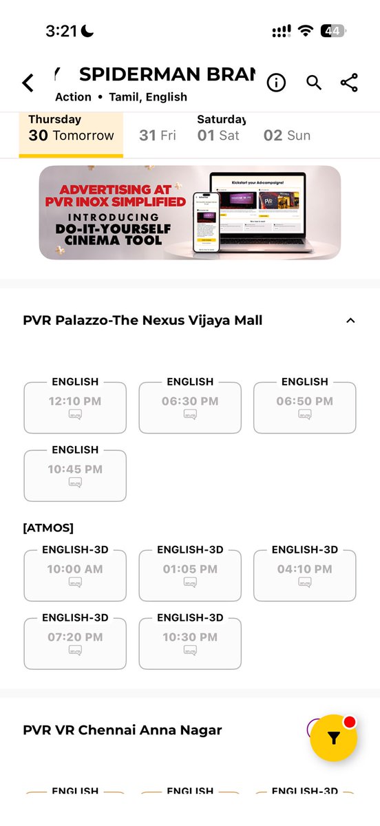 _ShanThiru_'s tweet photo. How all seats are booked in pvr palazzo before showing in the app? @_PVRCinemas @PicturesPVR 

Scamming people? https://t.co/a5zKjAIJfy