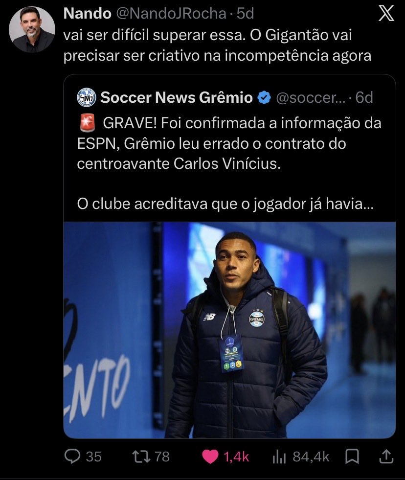 ojacksonmiranda's tweet photo. É a maior rivalidade do país, não adianta https://t.co/u951L9agYL