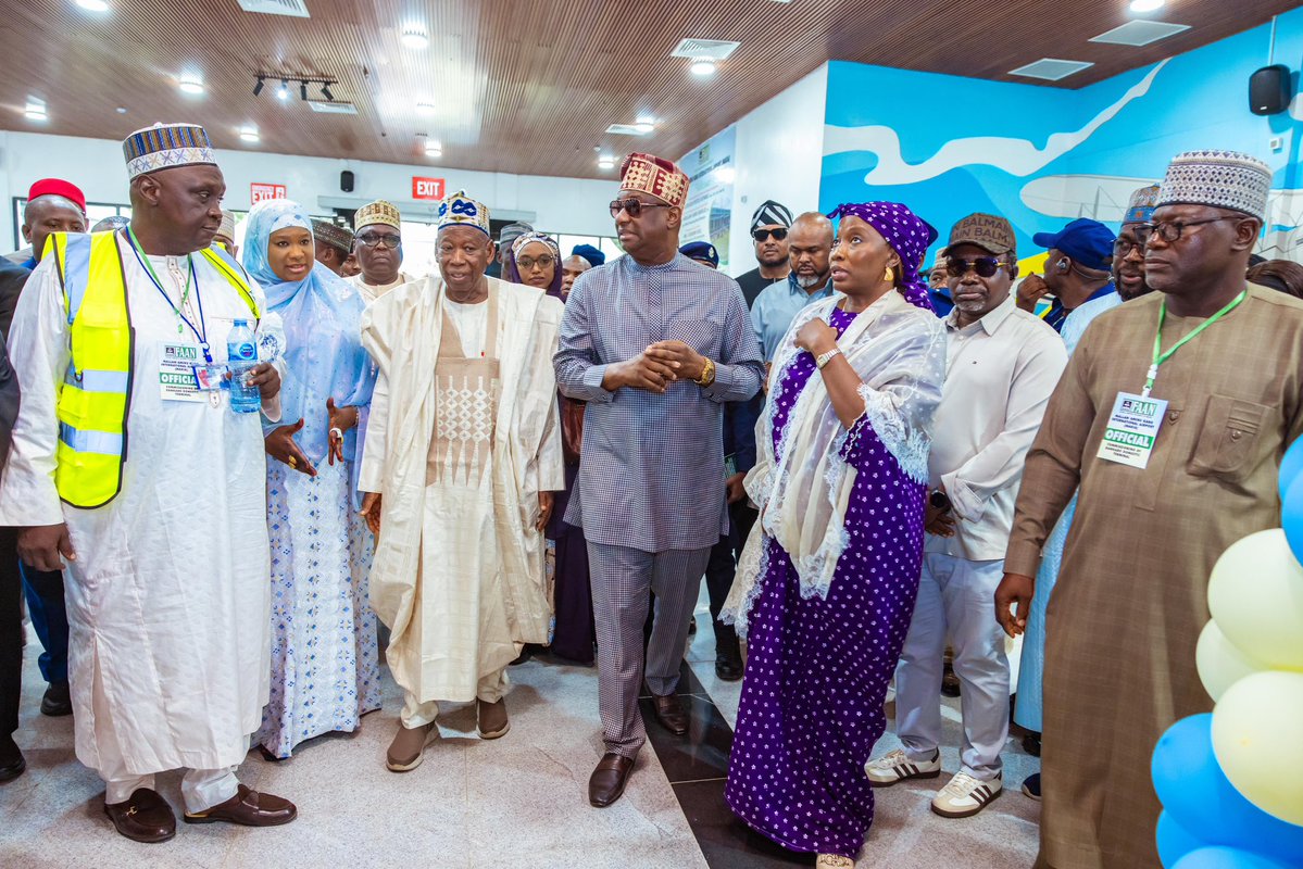 fkeyamo's tweet photo. Earlier today, I commissioned the newly upgraded Dankabo Domestic Terminal at Mallam Aminu Kano International Airport (MAKIA) in Kano.  I was joined by the Chairman of the FAAN Board, Dr. Abdullahi Umar Ganduje and the Managing Director/Chief Executive of FAAN, Mrs. Olubunmi Kuku.

The upgraded facilities are designed to deliver a more seamless and world-class passenger experience.  

At the commissioning, I also announced the Federal Government’s approval of ₦46 billion for the rehabilitation of MAKIA’s primary and secondary runways, further strengthening Kano’s position as the premier gateway to Northern Nigeria.