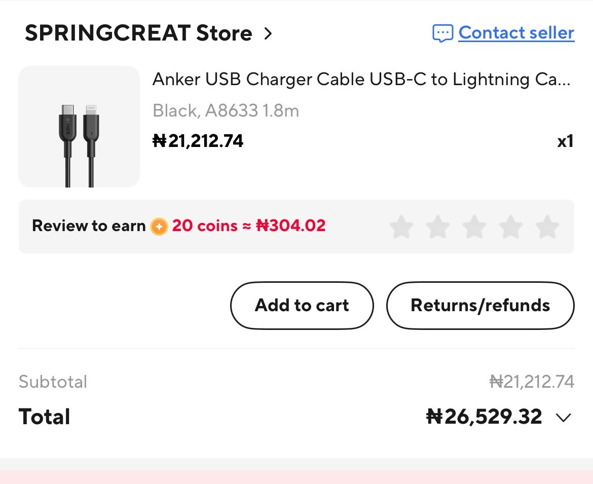 Endric311's tweet photo. @katt72878 @yankeeplug_ @Chukmec This is what I paid for the cable and the adapter. https://t.co/2LBKev318l