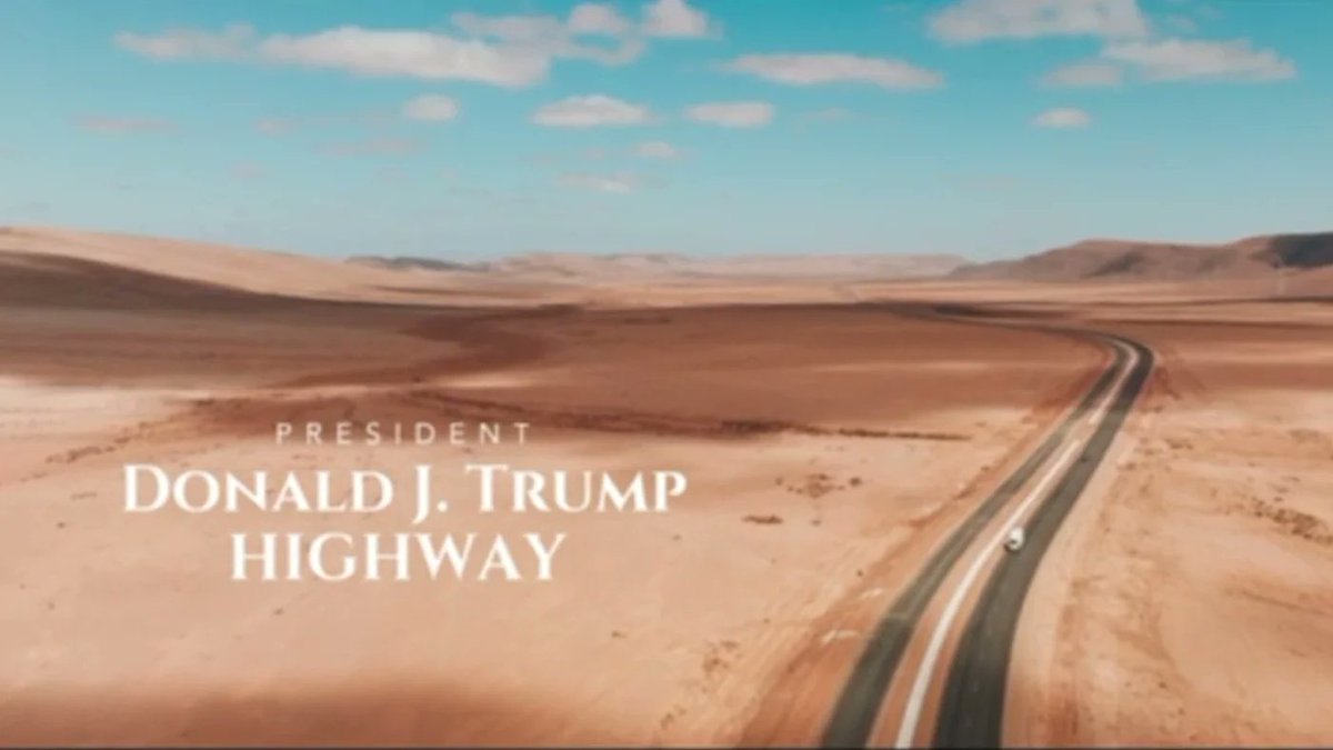 jamesbangell's tweet photo. “#Morocco has named a new highway in the occupied #WesternSahara after US President @realDonaldTrump, prompting a message of gratitude from the US leader. The President Donald J Trump Highway is 1,055km long and connects #Tiznit in western #Morocco with the city of #Dakhla in the Western Sahara. Writing on Truth Social, Trump praised Morocco for the move and posted a video boasting the $1bn invested in the new road. ‘Thank you to Highly Respected Mohammed VI, the King of Morocco — Such a Great Honor! I look forward to traveling the entire length of this Great Highway someday, hopefully soon! President DONALD J. TRUMP,’ he wrote.” https://t.co/Vczc8gGJYO