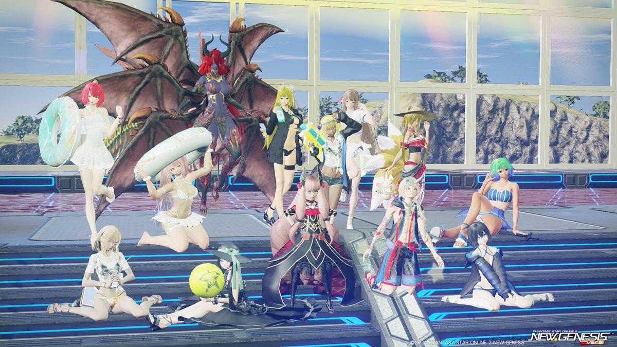 Rj45Sa's tweet photo. #PSO2NGS_SS
#ship9
#メンテの日なのでssを貼る
ふんどしエンジョイチムメン募集中
チムスペのパリピプール前でみんなとパシャリ!
暑い日が続きますから皆様お気を付けのよー https://t.co/9VPQVlnELk