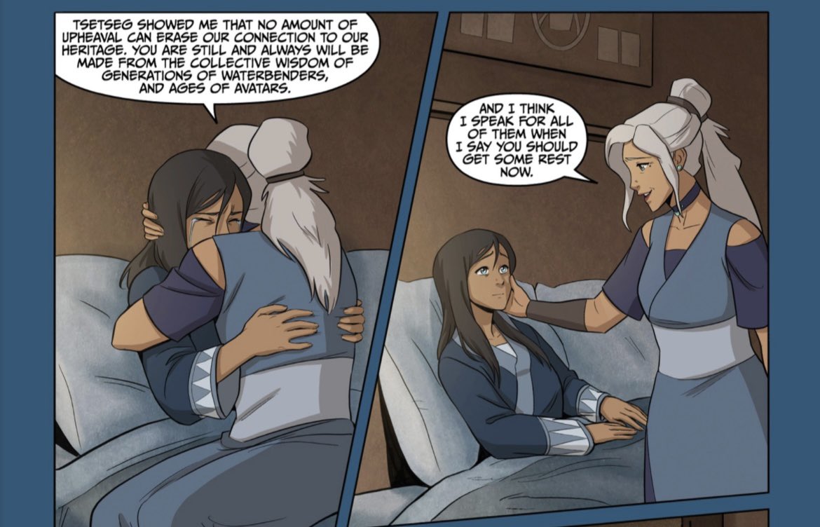 squirrelfliight's tweet photo. THAT'S HER NIECE... 😢😢😢 Auntie Kya taking care of Korra oh my godddd i need more interactions between them https://t.co/GXP2WsQASj