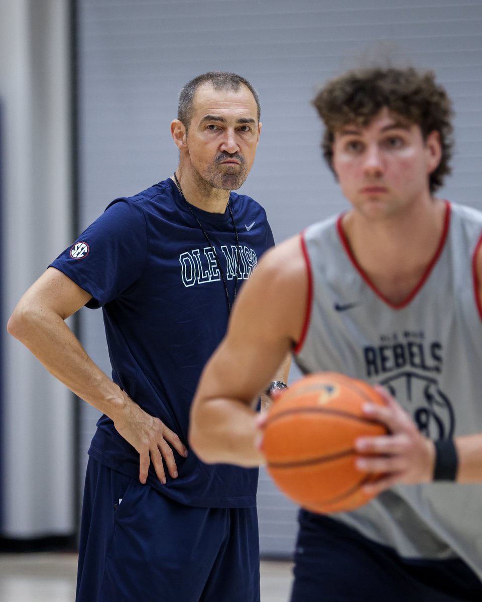 OleMissMBB's tweet photo. Welcome home Coach Aleksić 🔥 https://t.co/ydYxuVASP8